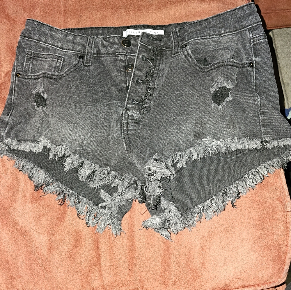 Denim black shorts size 13